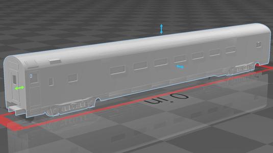 n scale 85' smooth side passenger 7531-IC-56-Seat-Coach
