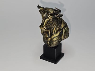 Majestic Bull Bust "Golden Bull"