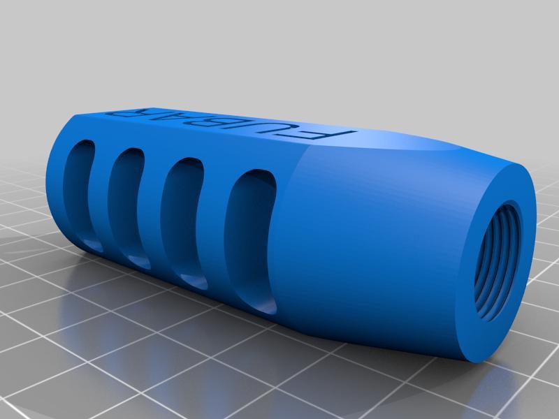 MuzzleBrake for M14/1L thread and 9 mm caliber