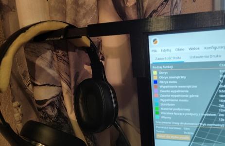 Uchwyt na słuchawki na Iyama Prolite B2875UHSU