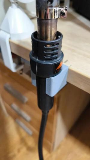 Table holder for hot air blower   