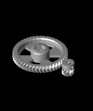 herringbonegears_shaft_5mm_hobdistance_9p5_ratio_9to47_distance_41_decoration_foursegments.stl