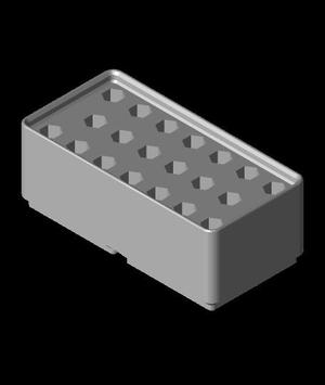 Gridfinity - 2x1 Hex Bit Holders