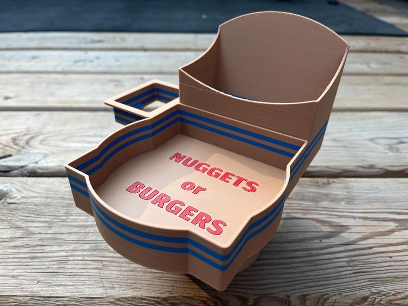 Nuggets or Burgers, Fries & Sauce Cup Insert