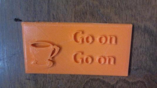 Father Ted go on sign