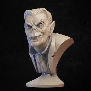 Smiling vampire bust