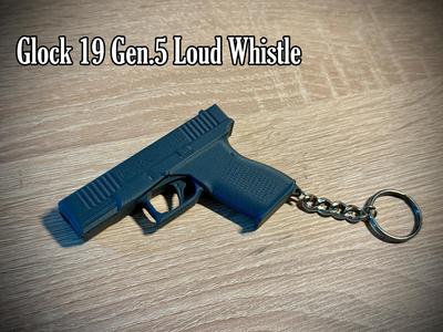 Glock 19 Gen.5 Loud Whistle Keychain