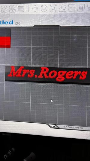 Mrs.Rogers name tag   