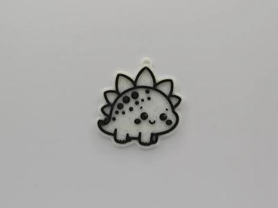 Cute Stegosaurus Keychain   