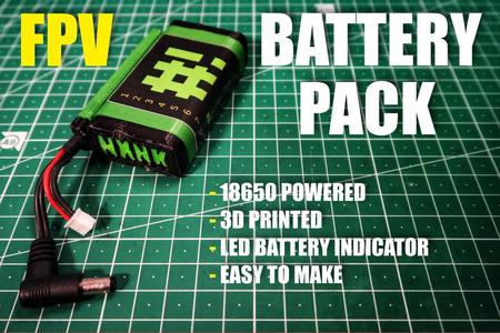 18650 FPV Goggle Battery Pack 