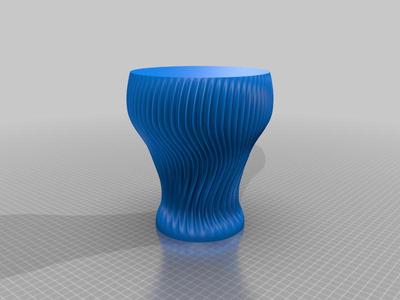 Wide Mouth Spiral Vase 01