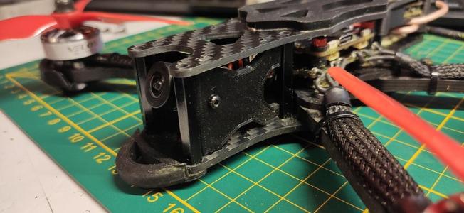 Camera mount Caddx Ratel 2 for Apex 5 inch drone frame