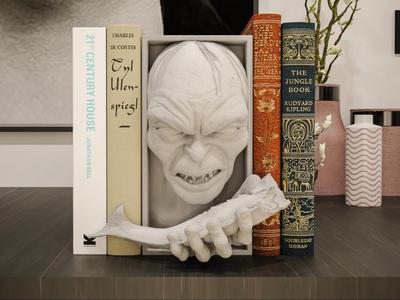 Gollum Book Nook and Wall Mount