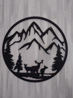 Mountain Deer Wall Art