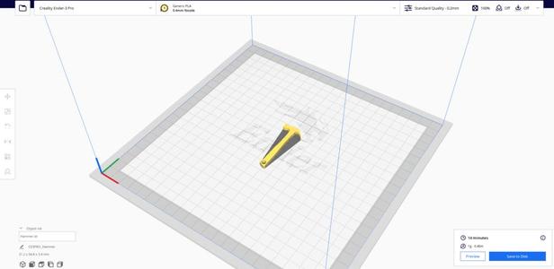 Hammer Keychain