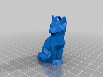 LowPolyWolf w/Hook