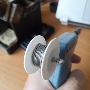 Small spool for solder or wires