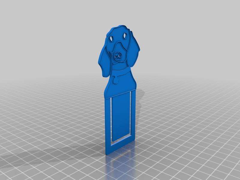 señalador perrito salchicha - bookmark