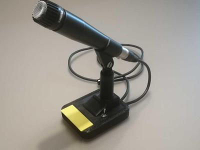 PTT microphone base