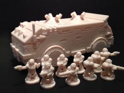 Mercenary Troopers in Enviro-Armor (18mm scale)