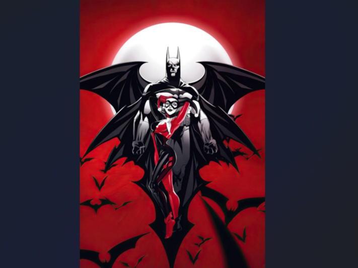 Hueforge Batman & Harley Quinn