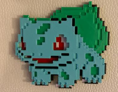Bulbasaur - No AMS needed Multicolour Pixel Art