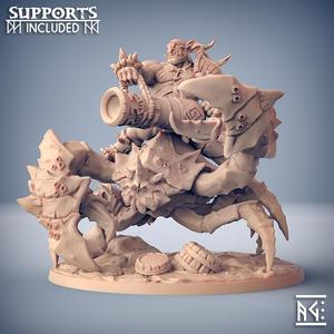 Gronk on Marshclaw the Swamp Crab - Ogre Marauders