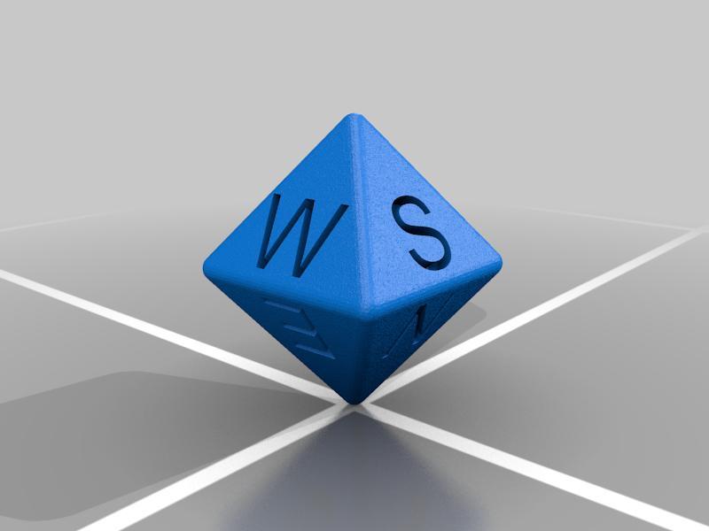 8 Sided Die Cardinal Directions (NSEW)x2
