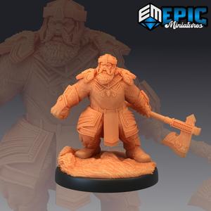 Nordic Dwarf Axe / Armored Warrior Fighter