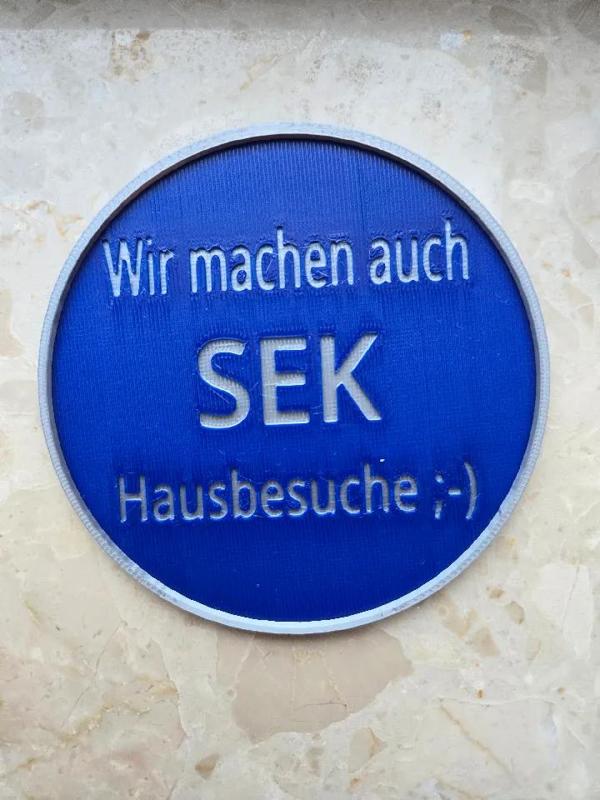 SEK - Wir machen auch Hausbesuche  New Coaster Series - Gravur   