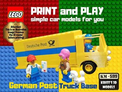 LEGO German Post Truck Base   