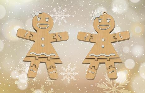 Gingerbread Woman/Girl (fusion360)