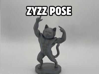 Muscular Cat – Zyzz Pose 