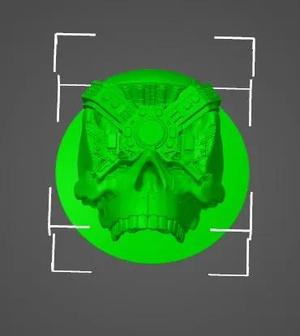 Cyberpunk Skull for CPU Cooler Master MasterLiquid ML240L RGB   