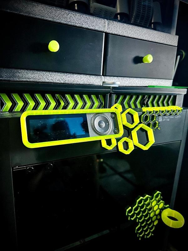 Bambu P1P P1S Hex Faceplate Surround -Non Numbered