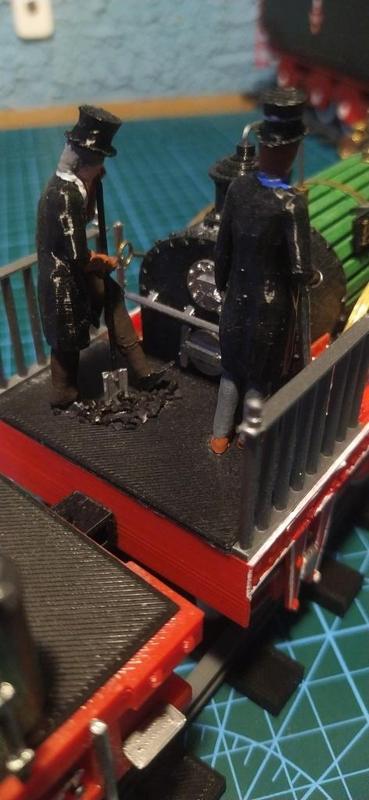 Adler steam locomotive crew