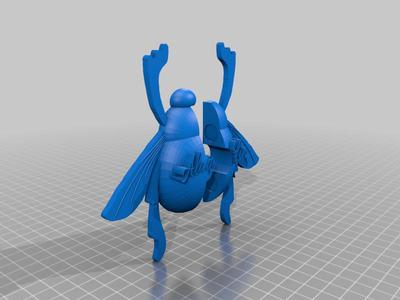 Scarab beetle w/ Aladdin print