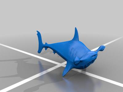 hammer head cartoon shark