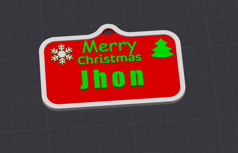Christmas grift name label ( customizable)
