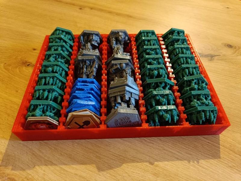 Terraforming mars tiles storage (rifraf) for fabmaszter organizer (all expansions) - 225x160