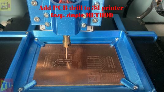 Add PCB drill and holder to 3d printer