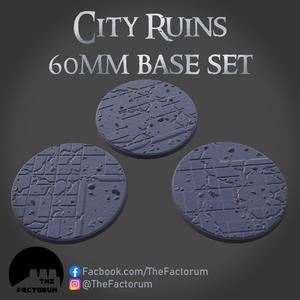 60MM CITY RUINS BASE SET (SUPPORTED)