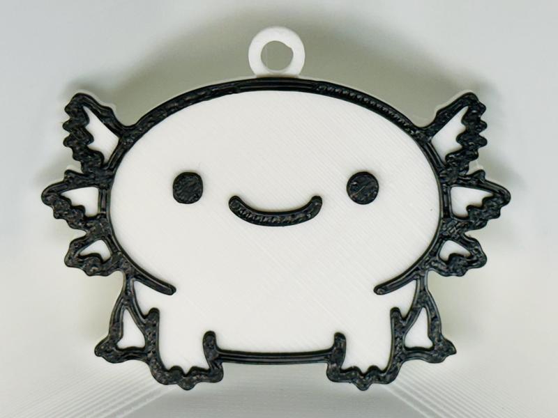 Cute Axolotl Keychain