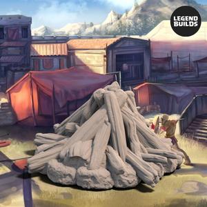 Campfire in Nakadonia – 3D printable miniature – STL file