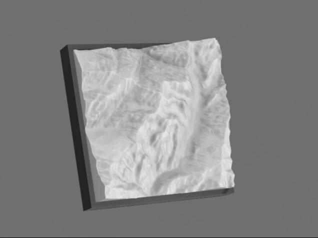 Terrain cube 1x1 - Toubkal, Morocco, Africa