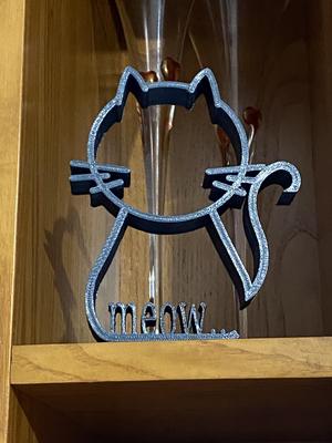 Kitty Decorative Line Art