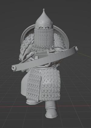 Turko Mongol Warrior with crossbow