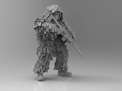TurnBase Miniatures: Wargames - Spetsnaz Ghillie VSS
