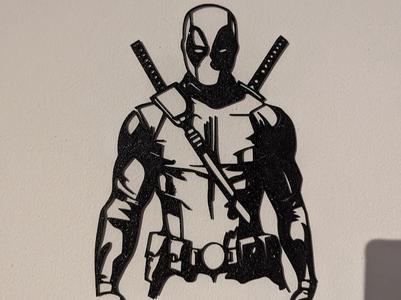 Deadpool Silhouette Ai Generated.