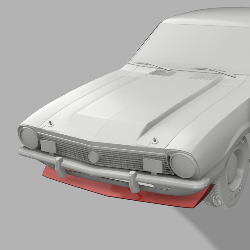 STL FRONT SPOILER AIR DAM